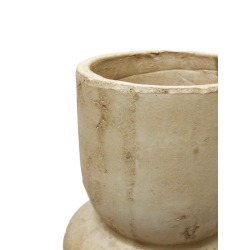 Wazon betonowy ceramiczny Kremowy Beżowy Boho 31cm
